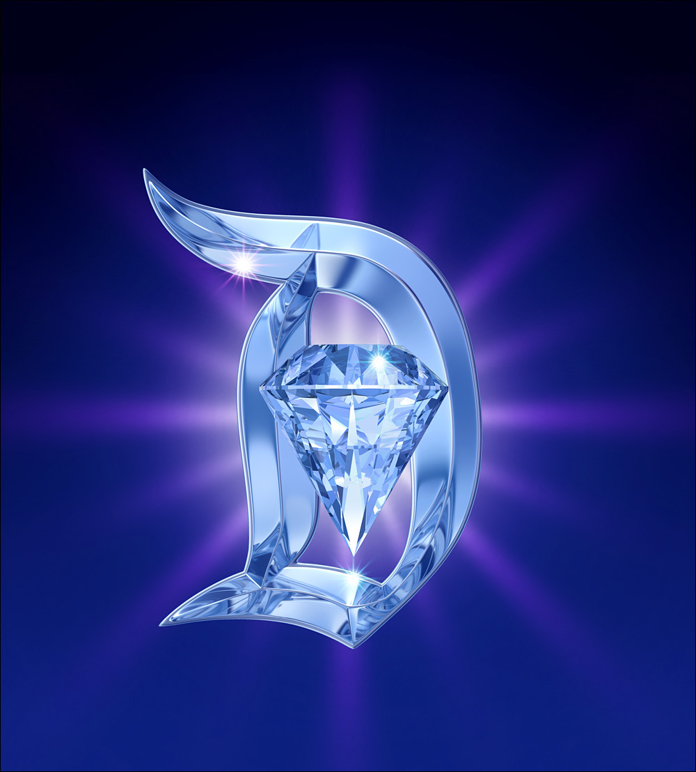 disney Disneyland 3D CGI diamonds crystal Theme Parks resort Walt Disney Magical California Castle logo