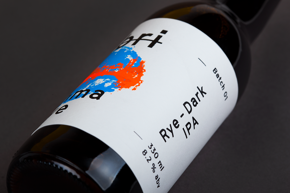 beer ale alcohol silkscreen Label bottle hops brewing Packaging fluo