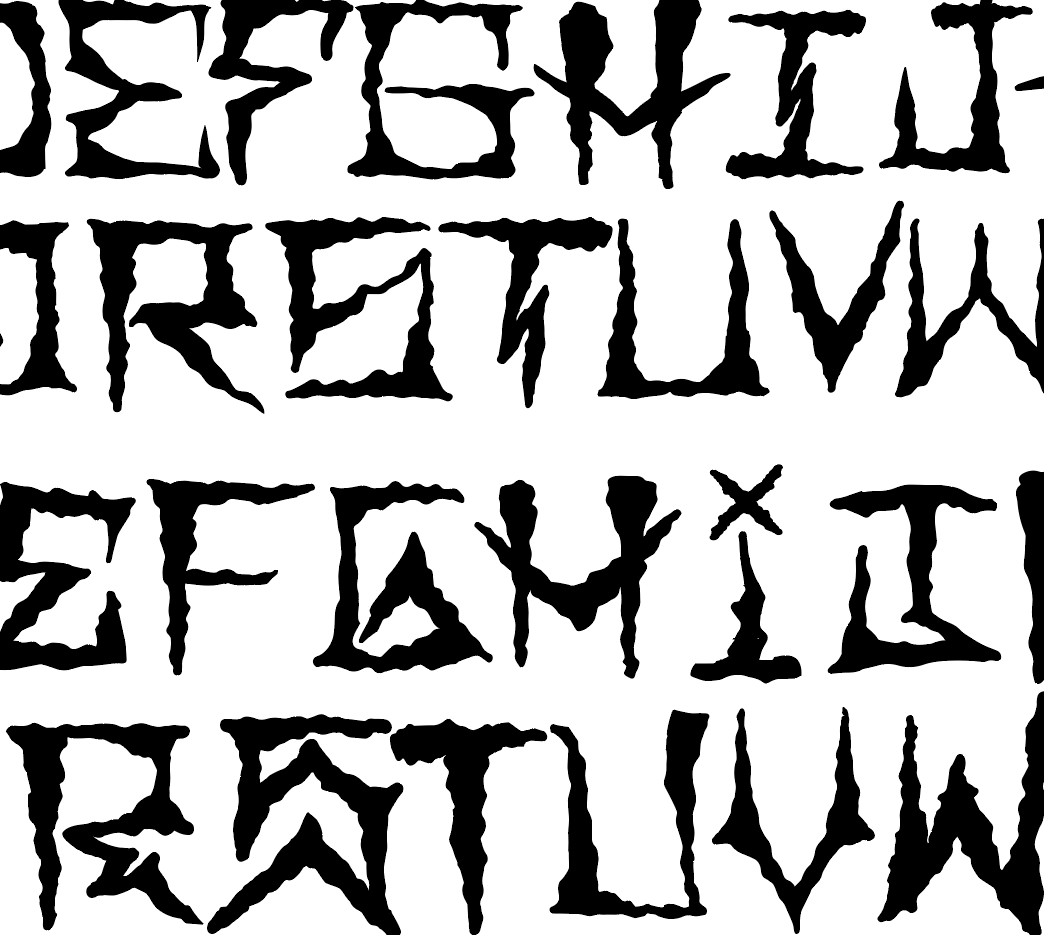 19. Cholo Goth Hand Drawn Font. 
