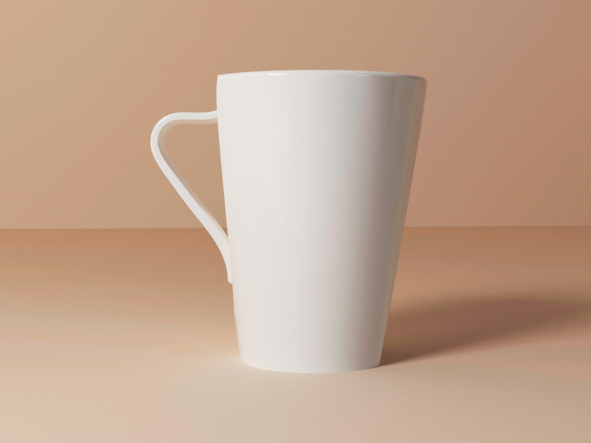 ceramic ceramica Coffee poster product design  porcelain Mug  coffeemug pastel gradient