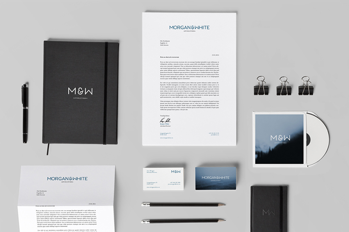 lawfirm brand identity norway logo letterhead lettering businesscards Corporate Stationary stationary