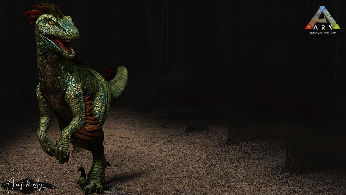dinosaurs prehistoric survival velociraptor Dino ark raptor Evolved stylized fantasy