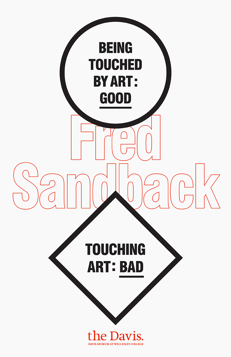 Fred Sandback art Exhibition  outline swiss dutch fold brochure
