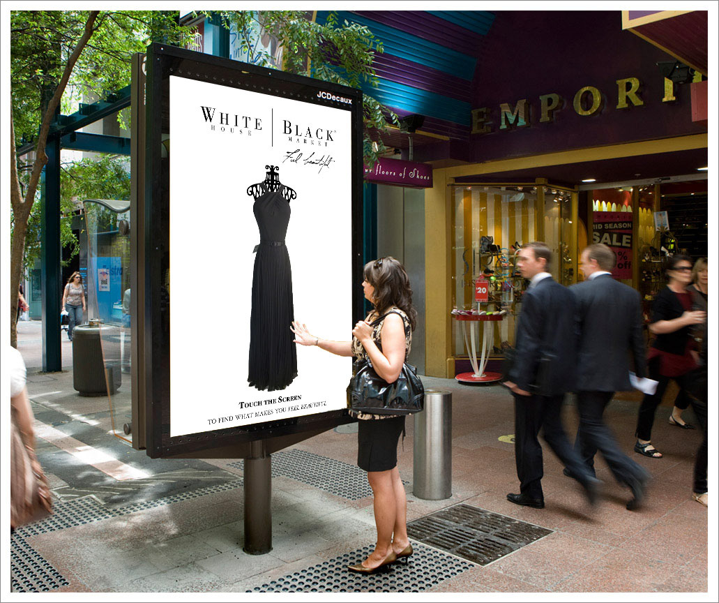 WHBM White House Black White House Black Market interactive Street advertisements