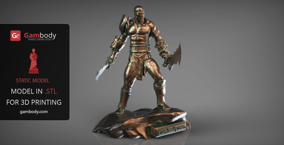 #god of war #Kratos 3D model #game models #3D Print #3d models #3d printer