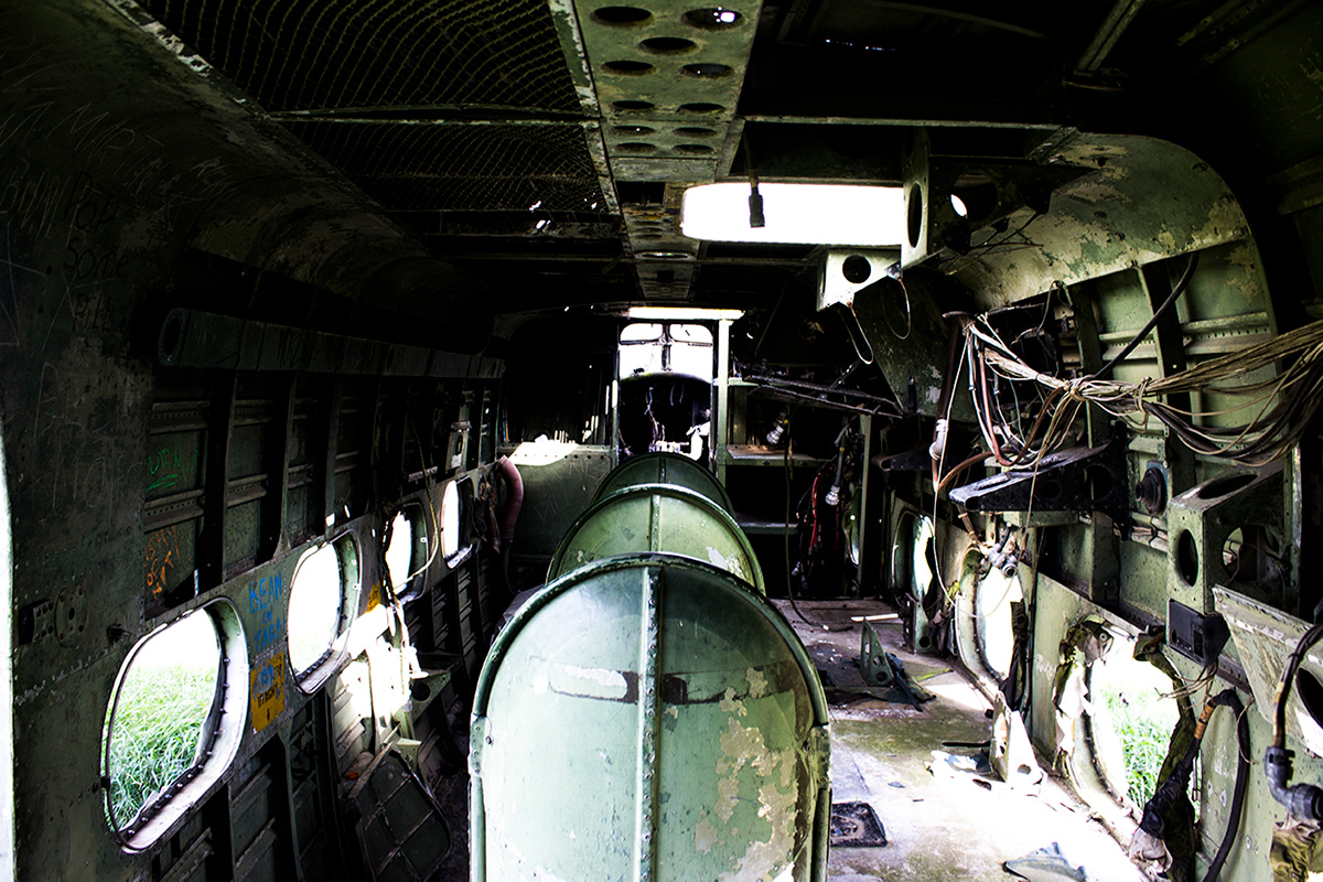 plane photo urbex abandoned explore outside history wartime ruins decay vintage detail