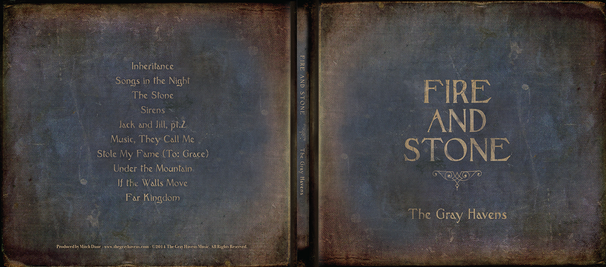 cd digipak the gray havens Fire and Stone DVD design CD design