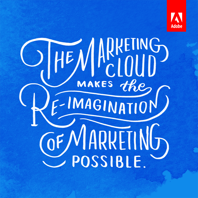 social media instagram facebook summit adobe Adobe Summit lettering watercolor