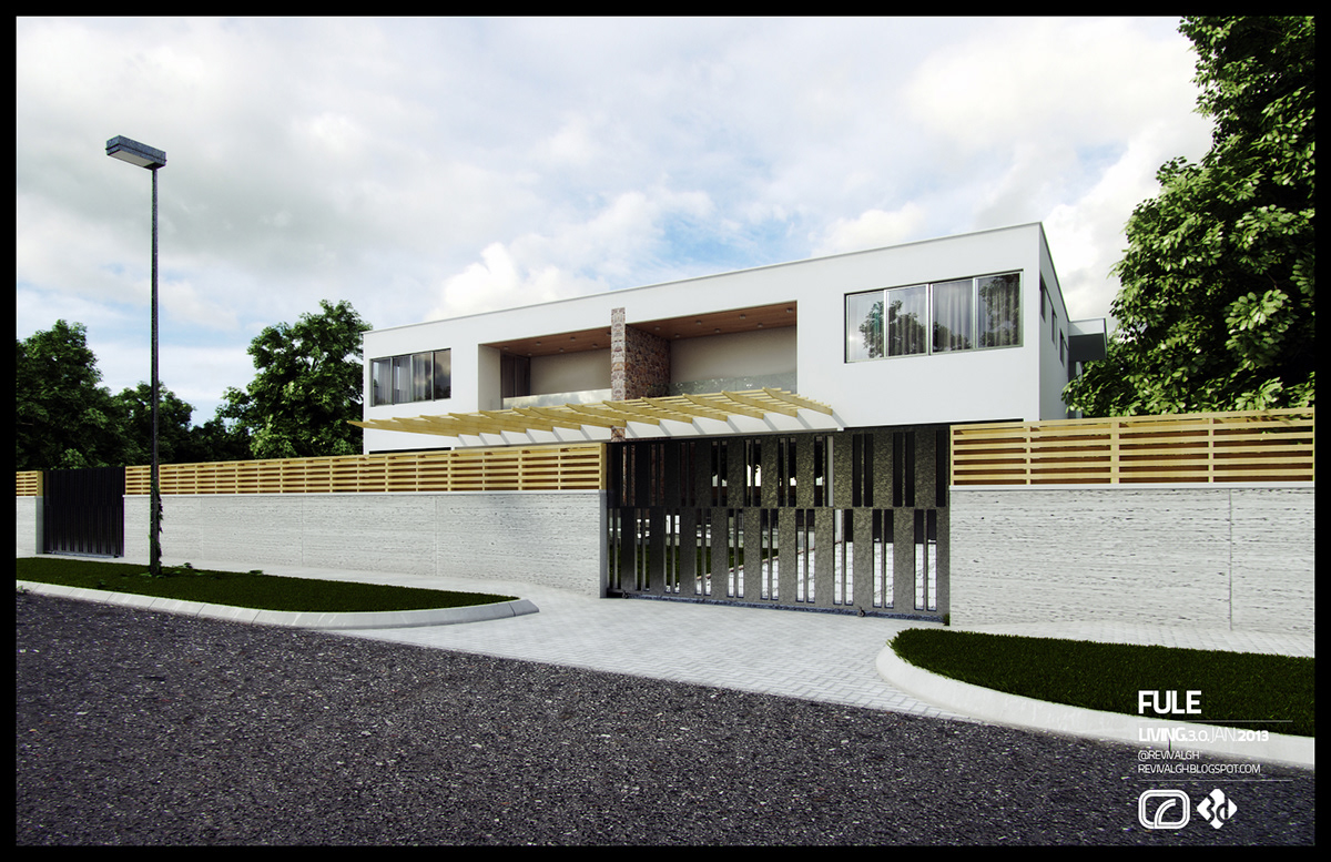 accra houses Ghana duplex vray SketchUP 3ds max rendering