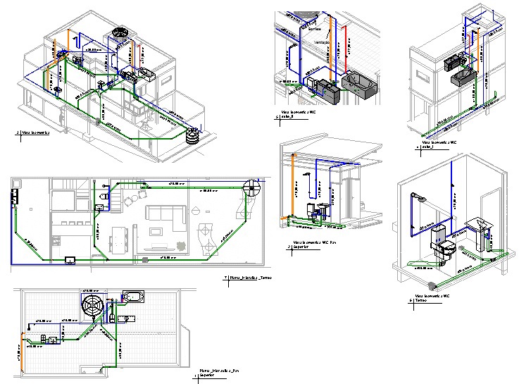 AutoCAD Excel planta elétrica planta hidráulica planta residencial Autodesk revit Projetos