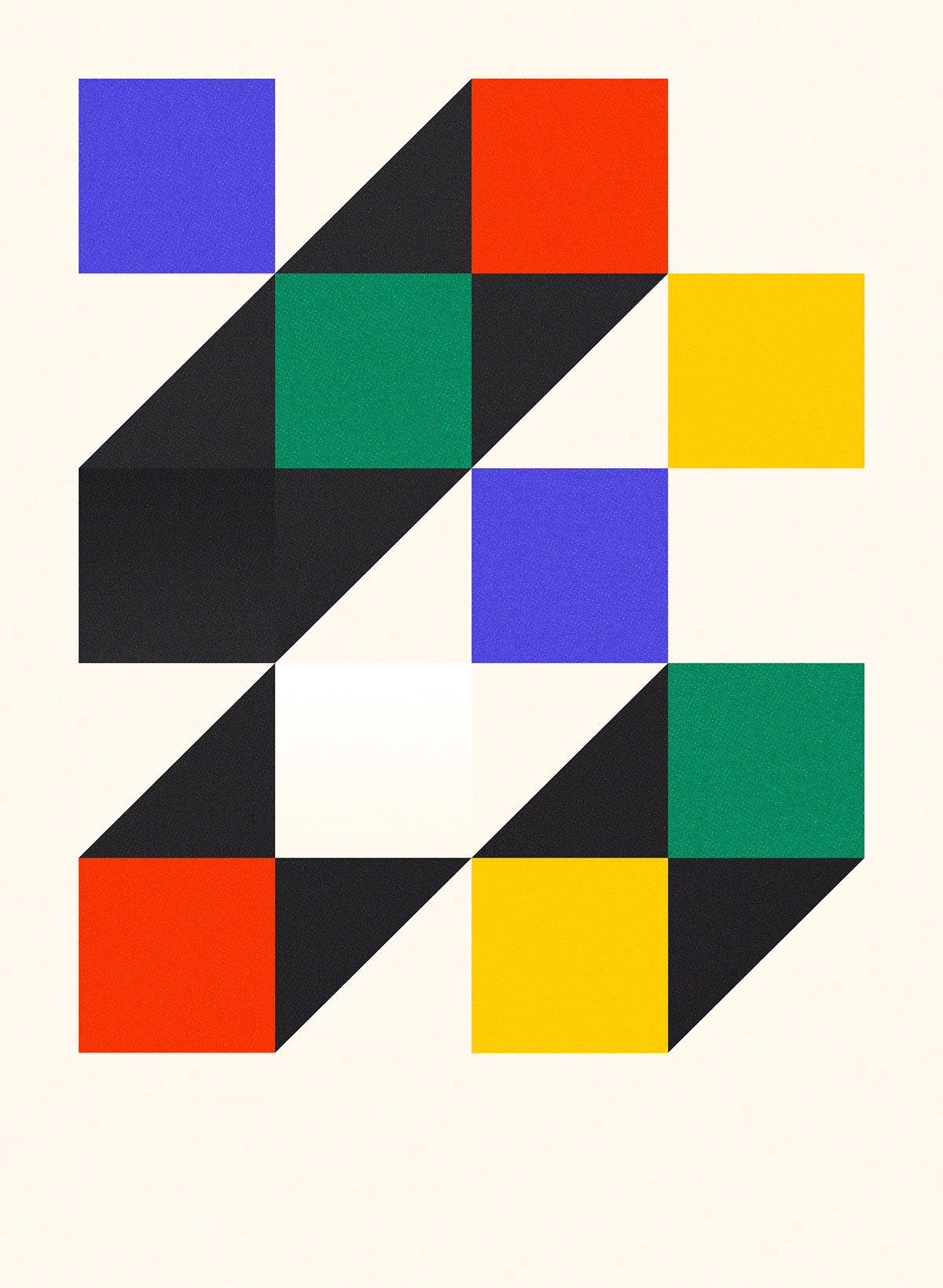 abstract bauhaus color geometric Poster Design art cubism Minimalism de stijl