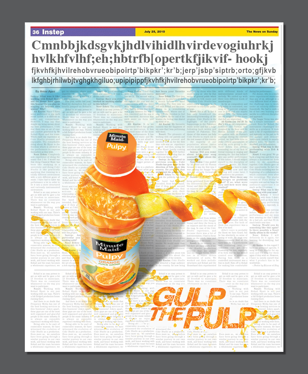Minute Maid Pulpy orange Orange Juice MMPO orange pulp Coca-Cola coke