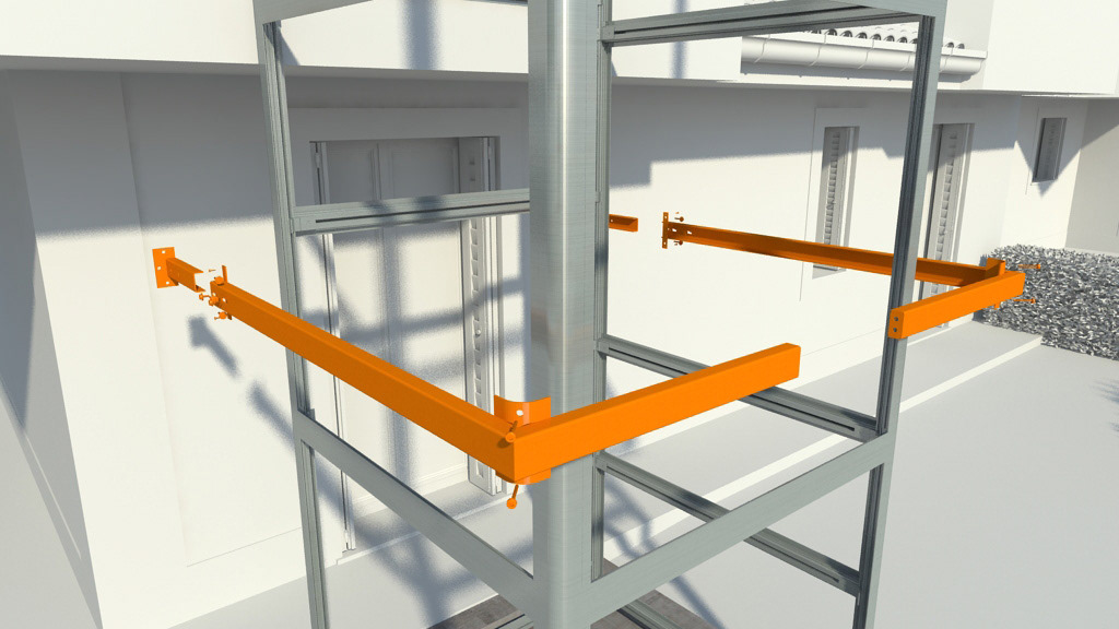 Donzelli S.r.l. Incastellature animazione 3D castelletti ascensori Render rendering filmati virtuali animation 3d