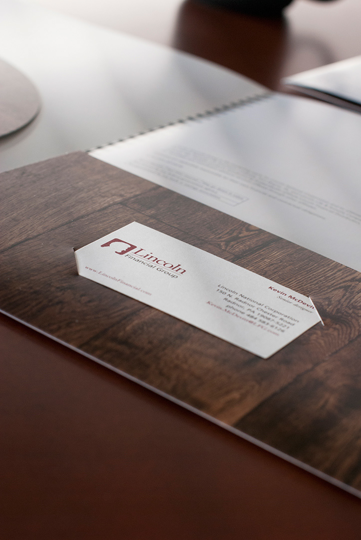 Lincoln Financial Group  Kevin McDevitt  Folder Design  corporate  business  print  branding