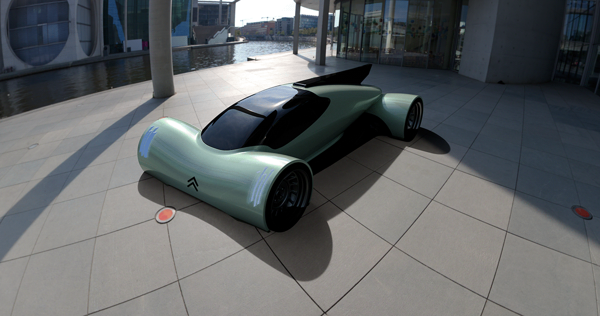 Alias VRED citroen supercar Render modeling 3D exterior Automotive design
