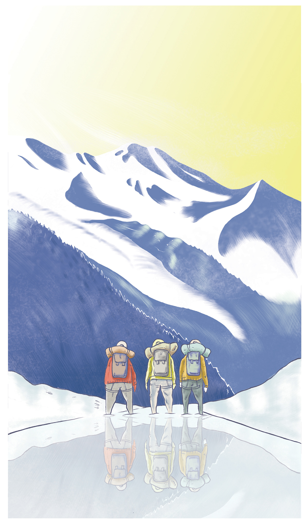 Proposition de couverture pour un guide d'alpinisme.
