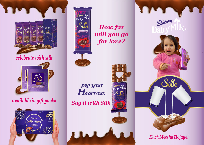Cadbury chocolate dairymilk dessert Food  giftpack milkchocolate packaging design product sweet