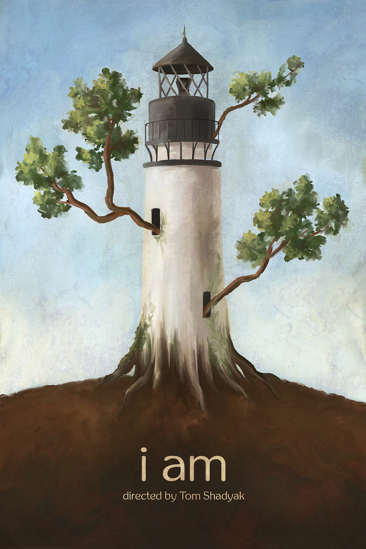 i am Tom Shadyak films poster lighthouse Nature Andrea Walker Illustration painting   digital painting ILLUSTRATION 