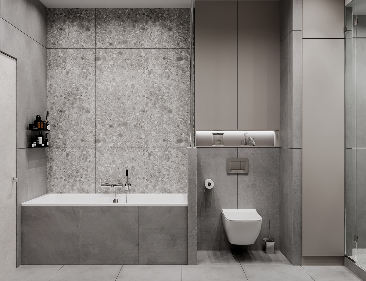 3ds max bathroom corona interior design  living modern Render visualization