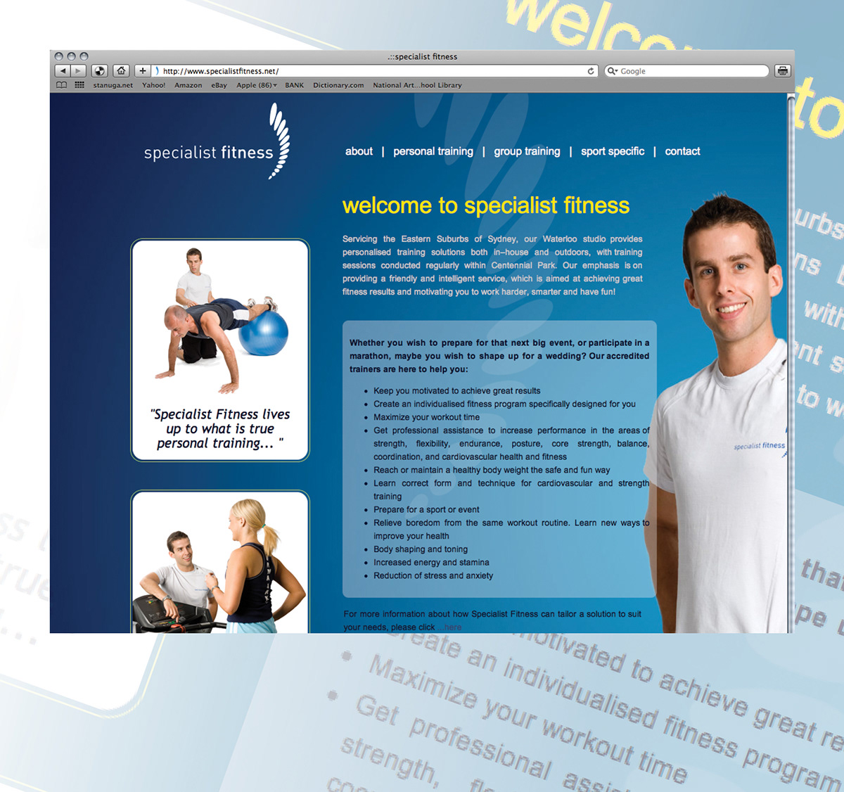 logo  website sport  Personal Training design