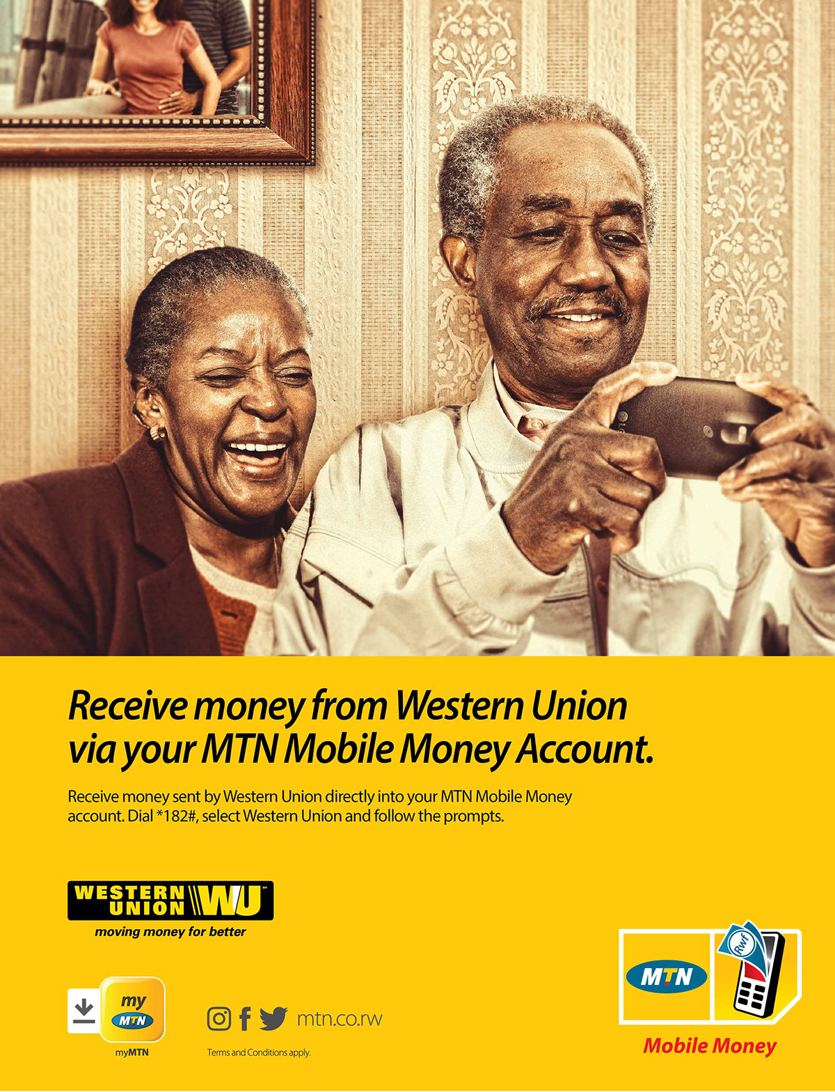 Telecom mtn Rwanda mobile money western union money transfer