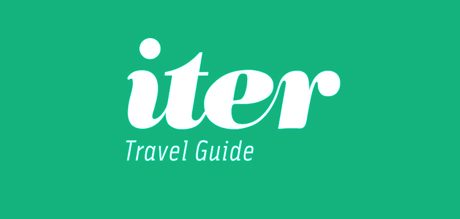 Travel magazine iter travel guide Guia de Viagem lettering