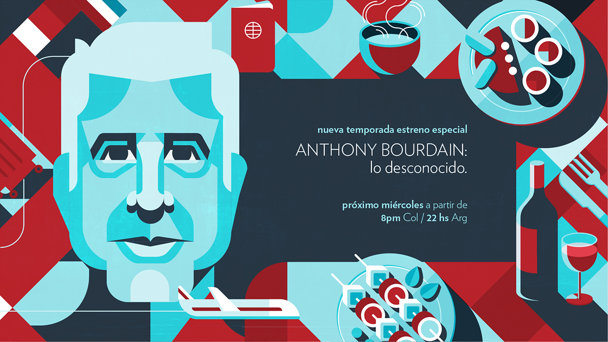 TLC Anthony Bourdain endtag bumper diseño