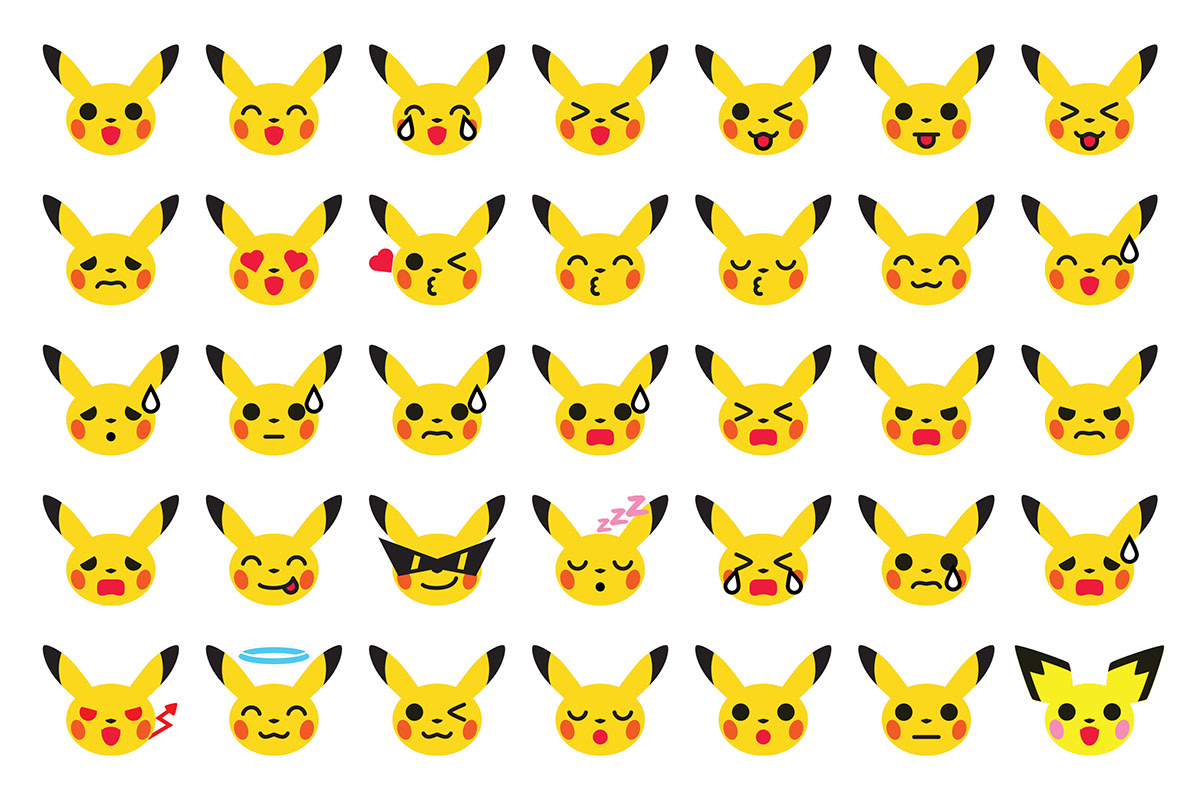 Emoji Icon iconography icons pikachu Pokemon