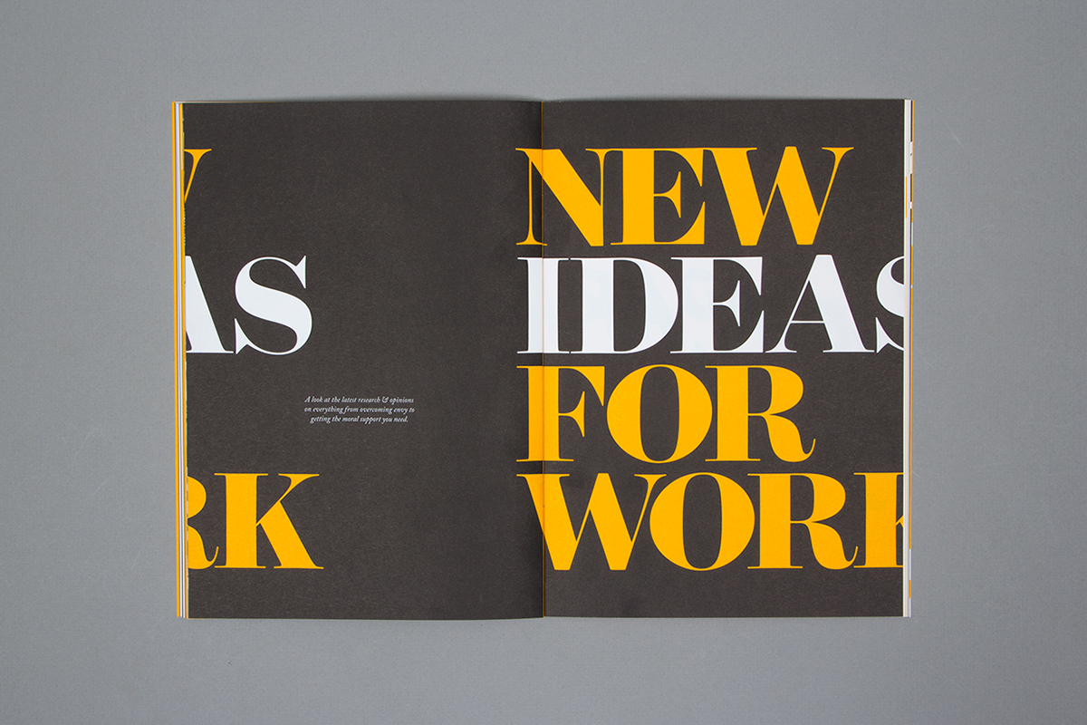 magazine 99U Quarterly Behance yellow design graphic modern minimal matias corea