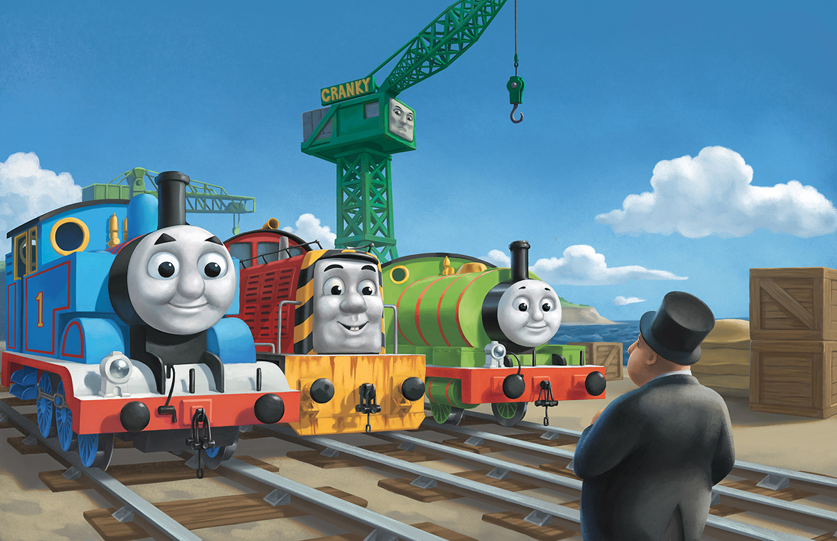 Thomas Engine thomas train children books children illustration fat controller cranky percy