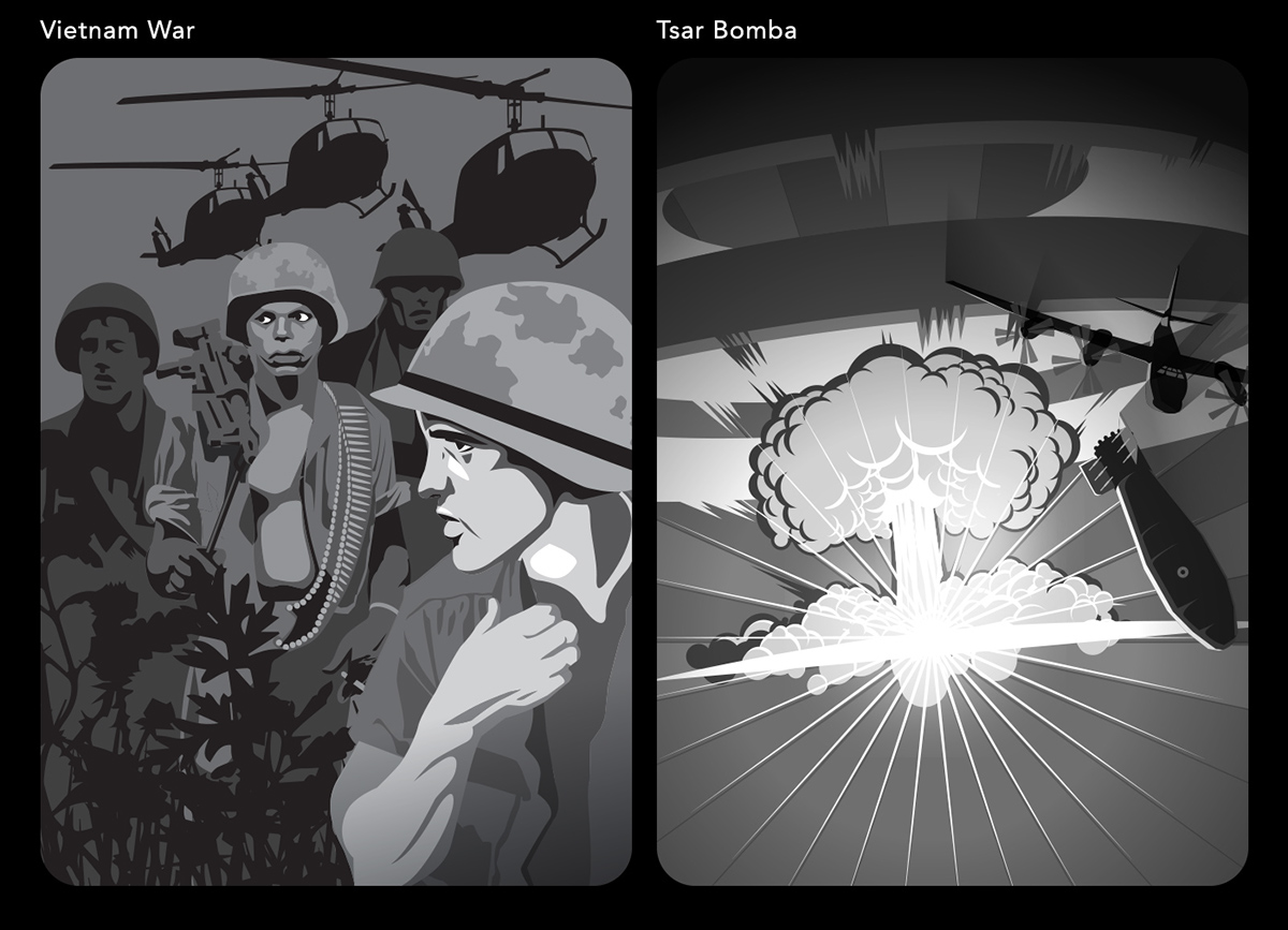 Twilight Squabble card game boardgame tabletop vector Retro Propaganda world war Cold War Military