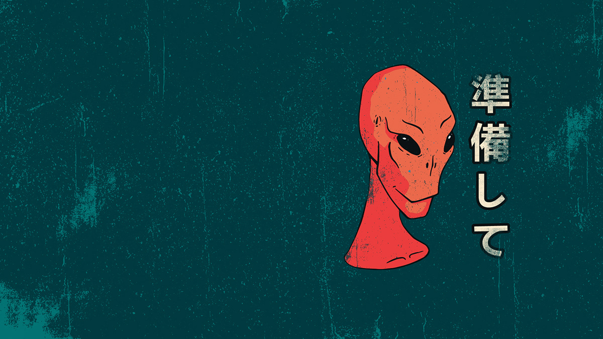 An alien illustration, be prepared.