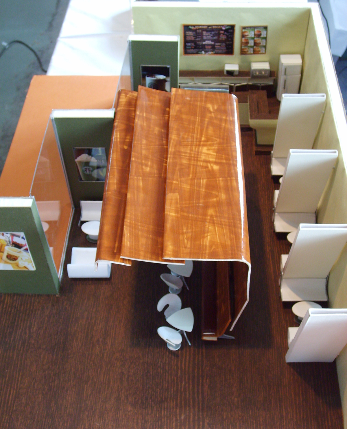 Interior Architecture&Design physical modelling Starbucks Model scale model
