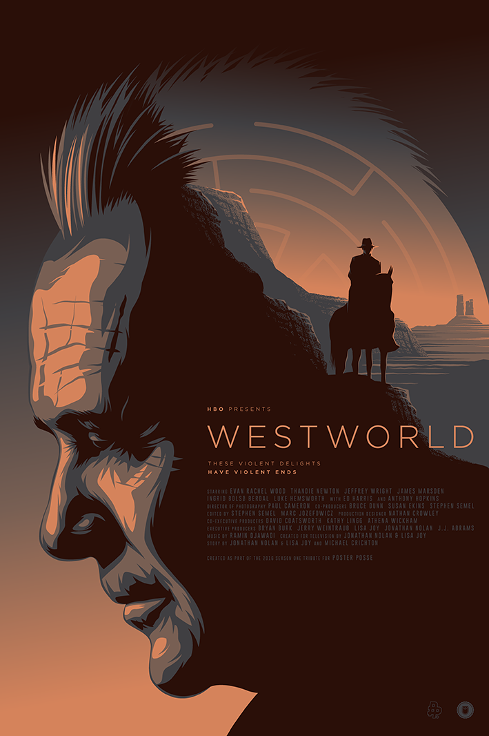 westworld Anthony Hopkins Man In Black western double exposure profile hbo tv