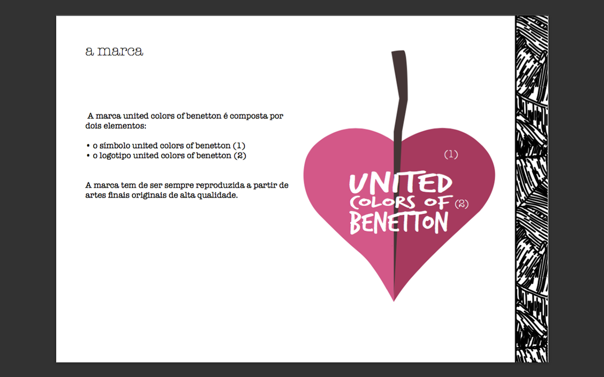 benetton graphic design logo recriation