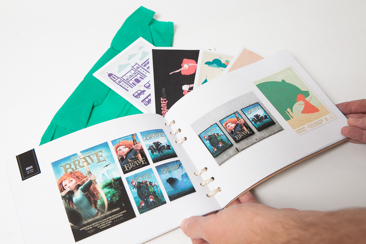 portfolio self-promotion book suitcase Kraft