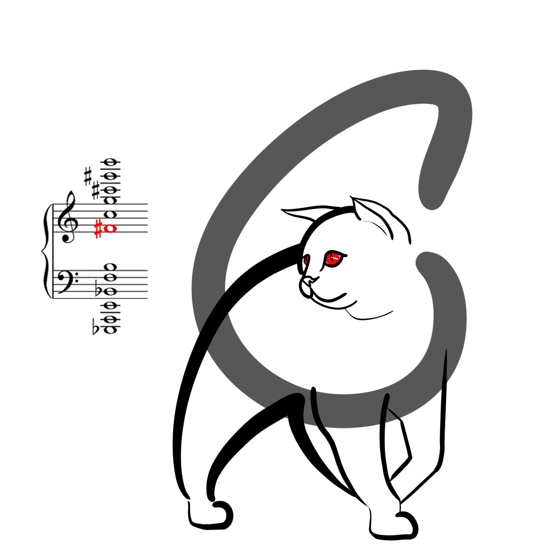 ILLUSTRATION  Drawing  Digital Art  concept Cat music score seoul Picture book children's