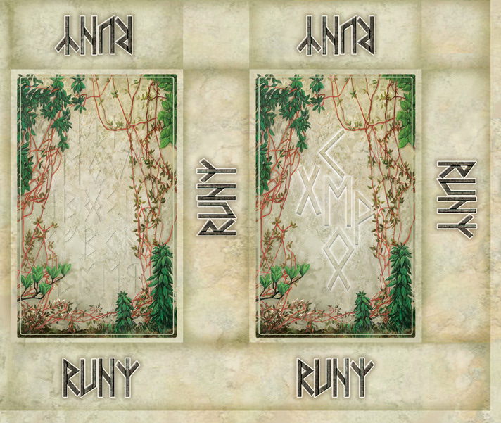 cards deck of cards runic