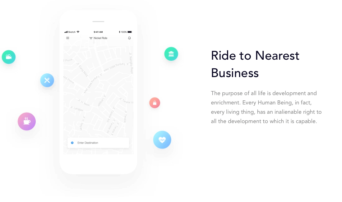 app design ride sharing sharing app animation clean app trend app