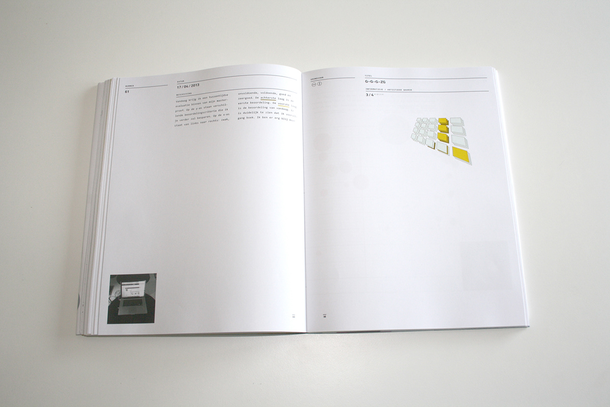 Data visualisation datavis dataviz Performance book binding cover Genk maastricht Sittard information artistic Master thesis