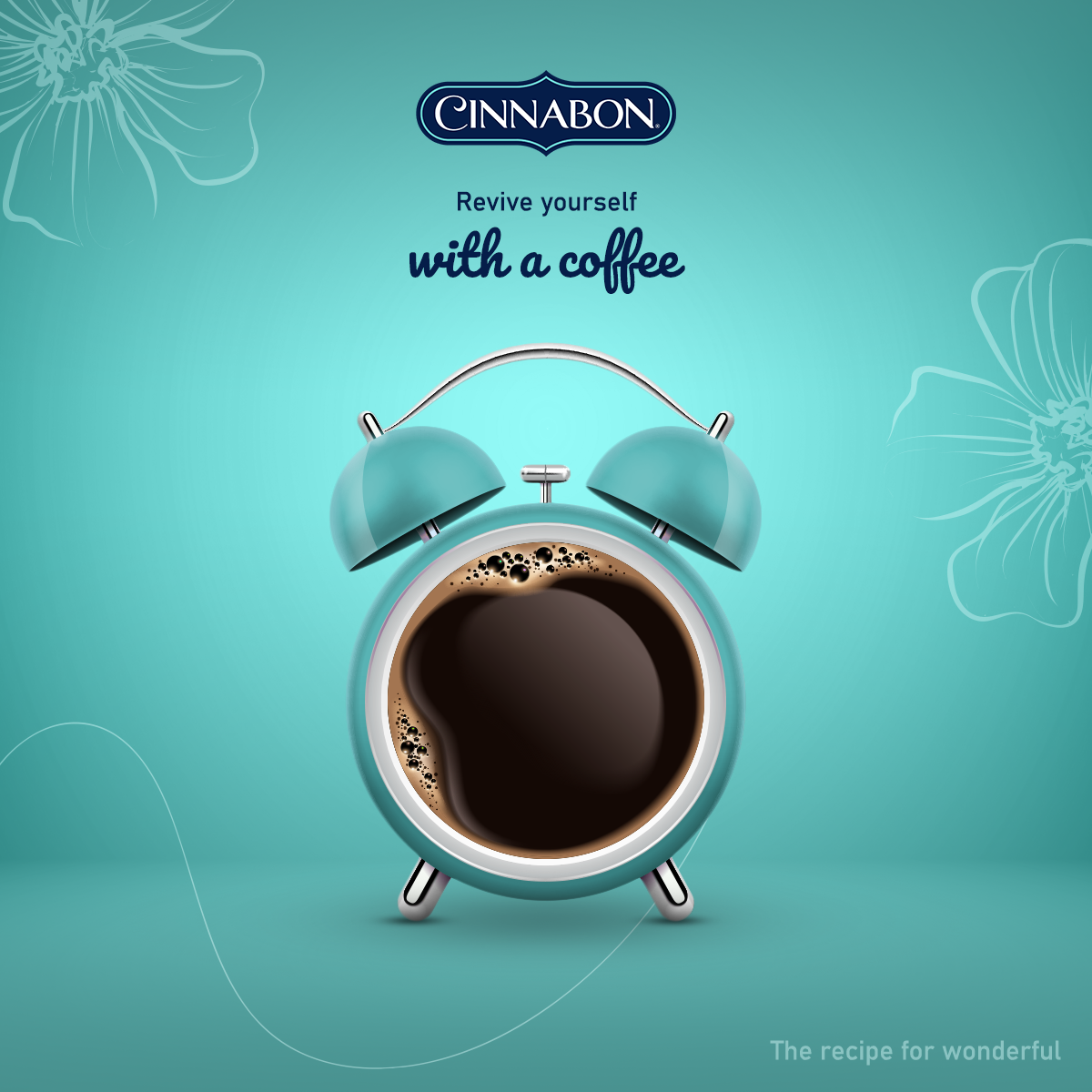 Advertising  design cafe campaign Cinnabon cinnamon dessert Socialmedia sweet visual