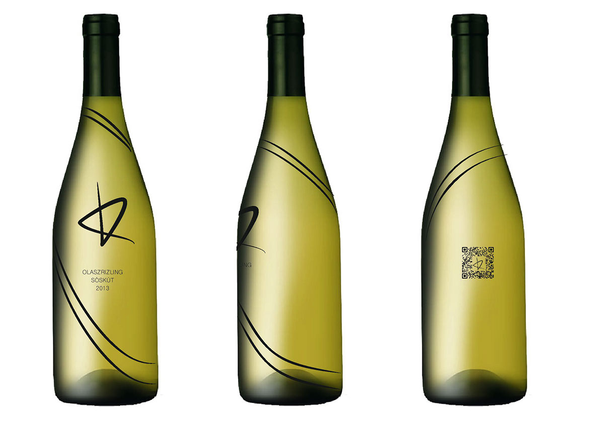 Logo Design qr wine