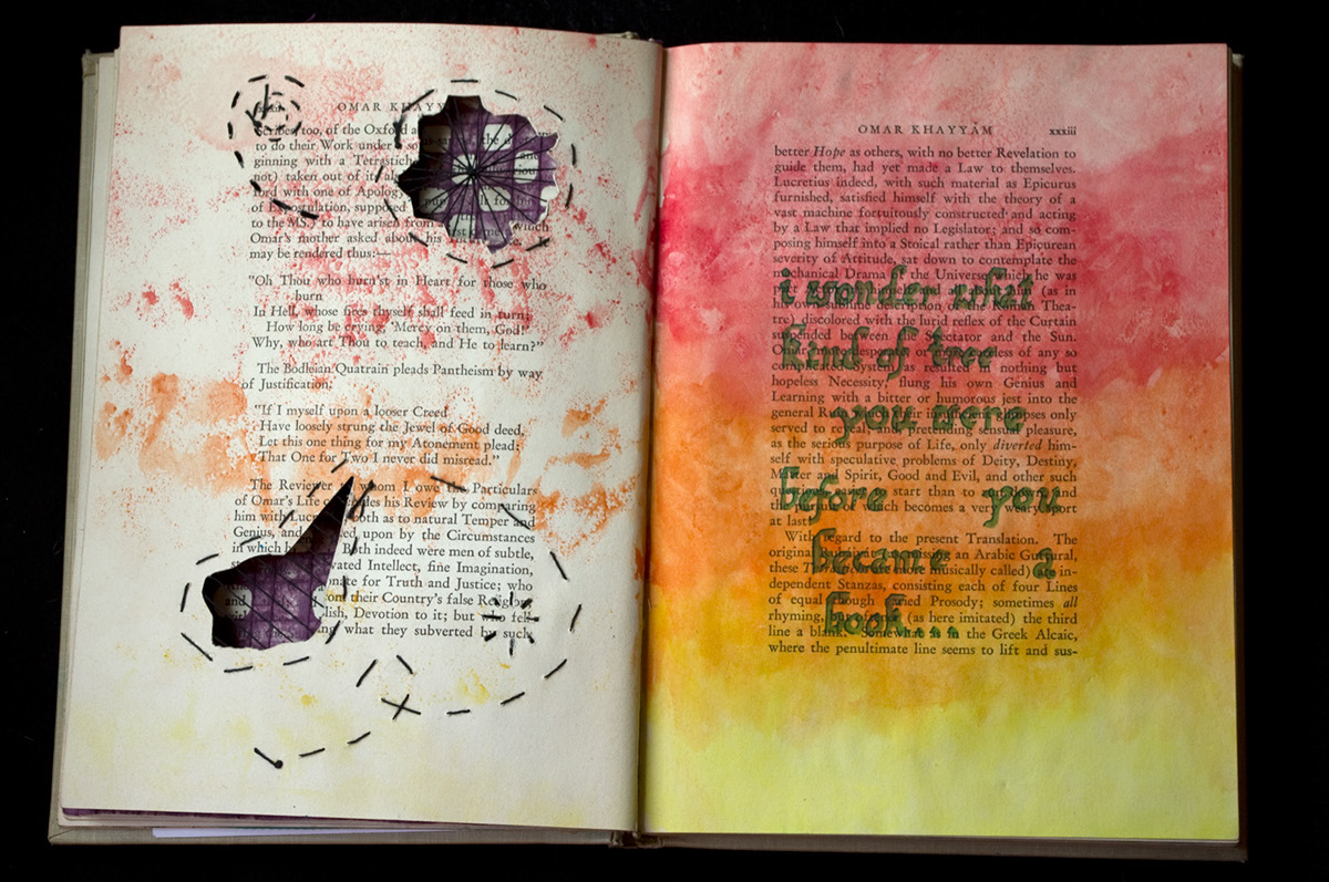 altered book stitching experimental bookart design illustrate meaning journal sketch visual communication
