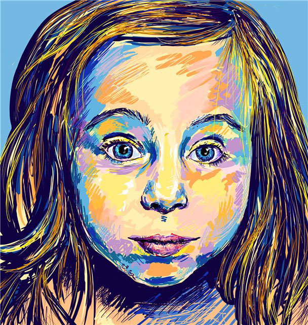 faces Portrets light coloures bright colur many-coloured art motley