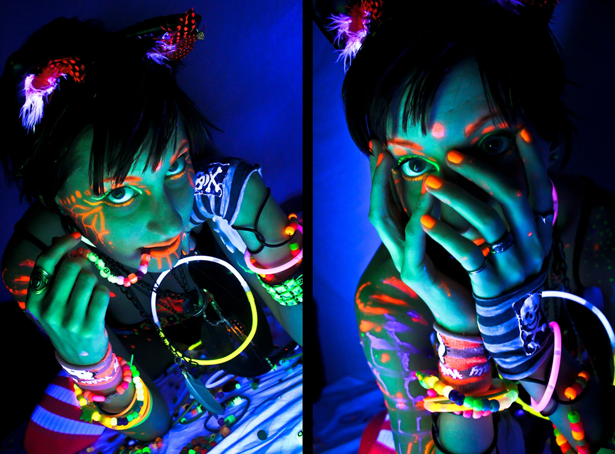 electric youth black light neon vibrant