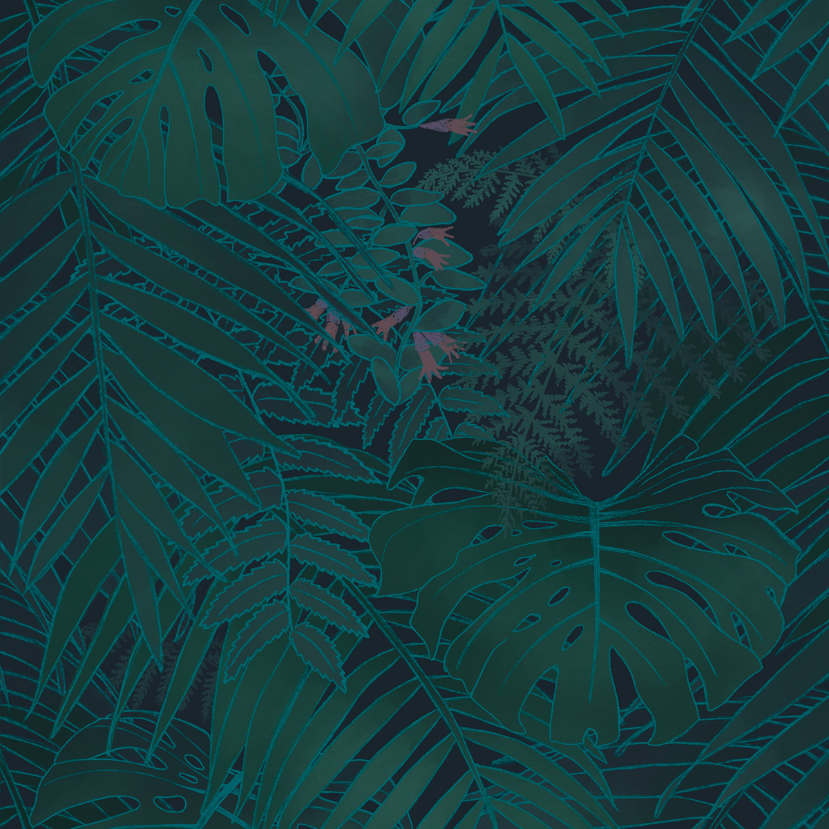 Adobe Portfolio Amazon fabric Flora floral jungle pattern print surface pattern design wallpaper