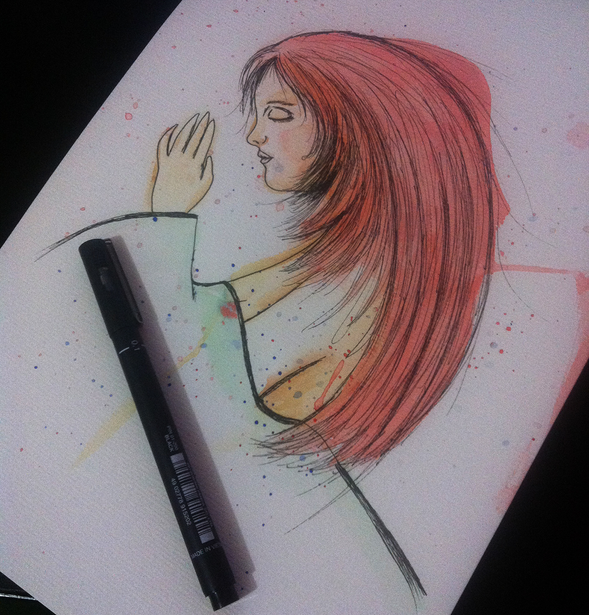 Quick sketch. Colored pencils. #art #illustration #drawing…