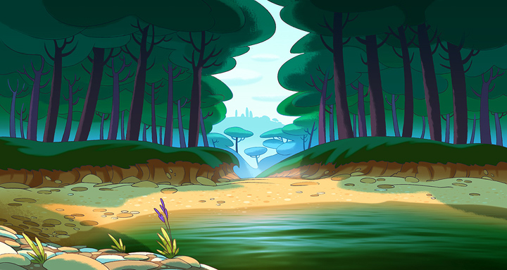 background  cartoon Landscape