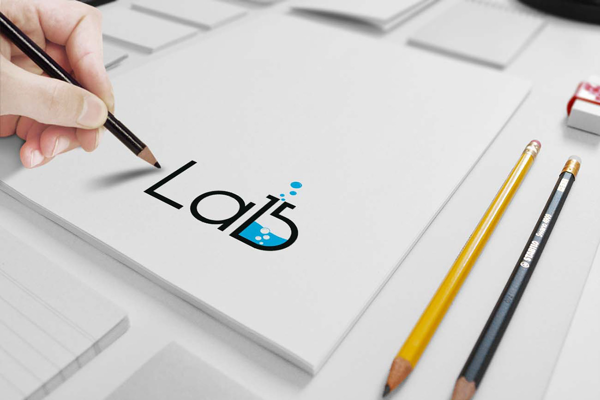 branding  graphic design  lab logo logo Logo Design logo folio logo type