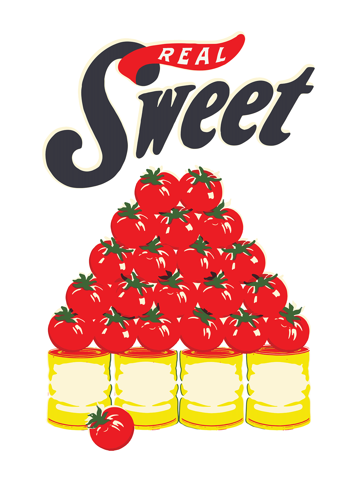 canned tomato fruit artwork Fruit Illustration ILLUSTRATION  Tomato typography  